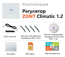 ZONT Climatic 1.2 Погодозависимый автоматический GSM / Wi-Fi регулятор (1 ГВС + 2 прямых/смесительных) с доставкой в Раменское